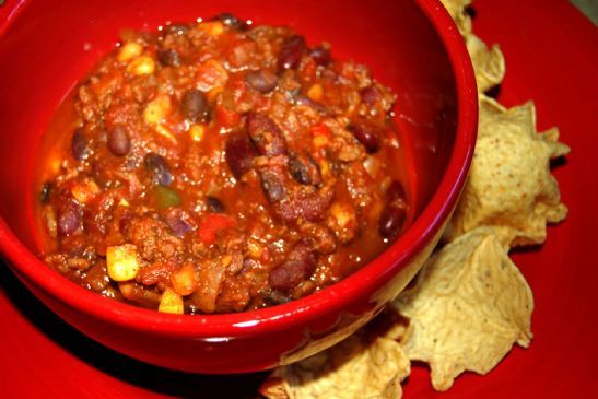 Hearty Chili with Black Beans & Corn