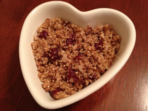 Quinoa with Toasted Almonds & Cranberries (1/3 cup serving; 60g)