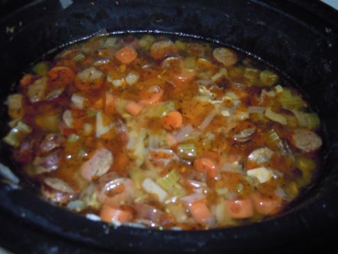 Slow Cooked Sausage Stew