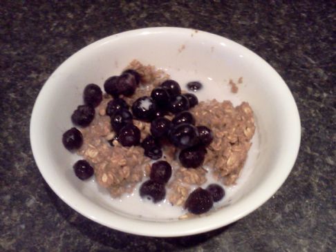 Baked Oatmeal--for two--cooked in microwave