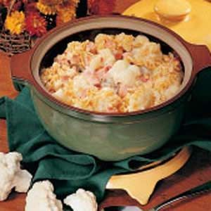 Cauliflower and Ham Casserole