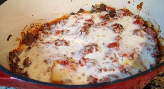 Baked Ravioli's - Lasagna Style