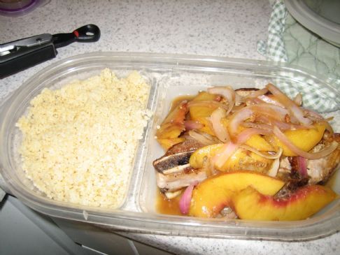 Porkchops and Peaches (from REAL SIMPLE Aug 2010)