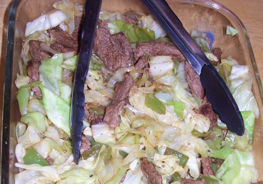 Cabbage and Beef Stir Fry