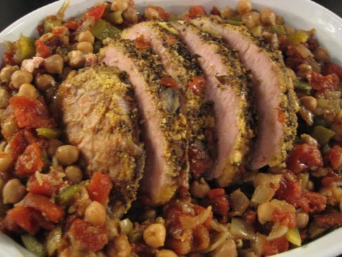 Pork and Cajun Chickpeas (for slowcooker)