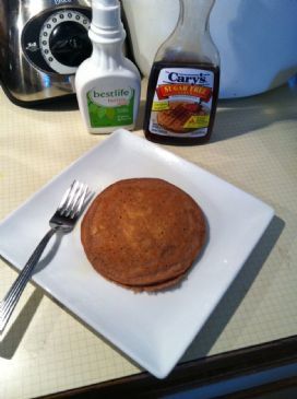 Chocolate Peanut Butter Protein Pancakes