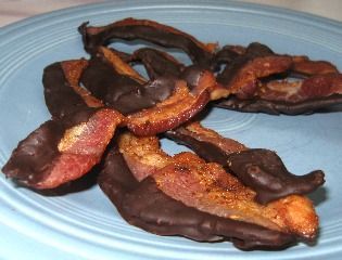 Easy Dark Chocolate Covered Bacon