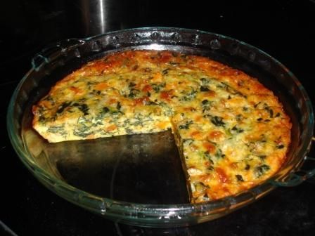 Crustless Spinach Quiche