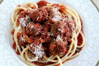 Classic spaghetti and meatballs Make over by 