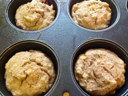 Banana zucchini muffins