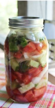 Marinated Cucumbers Onions and Tomatoes