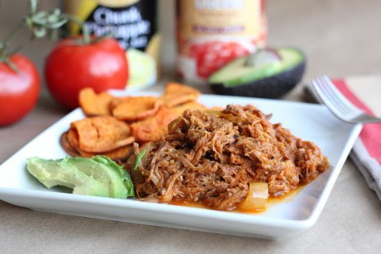 Pulled Pork with No Sugar Added BBQ Sauce 