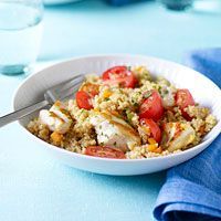 Chicken Couscous with Cherry Tomatoes