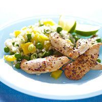 Caribbean Chicken Strips & Rice