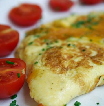 Ham and Green Pepper Omelette