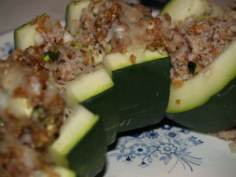 Zucchini, Bulgur, Turkey Bake