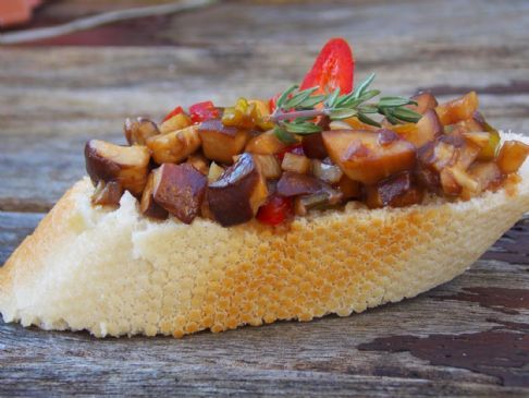 Mushroom And Balsamic Vinegar Bruschetta