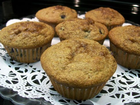 Whole Wheat Blueberry Banana Muffins