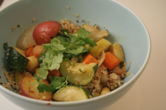 Cumin Scented Quinoa & Roasted Root Vegetable Hash