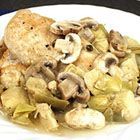 Romantic Chicken with Artichokes and Mushrooms