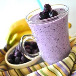 protein shake - blue