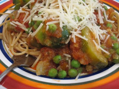 Slow Cooker Vegetarian Spagehetti Sauce