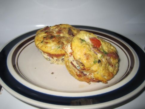 Mushroom Onion Tomato Mini Frittatas