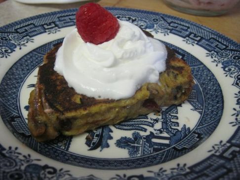 Stuffed Red White & Blue French Toast