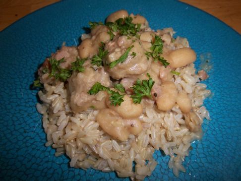 Sausage, beans and rice