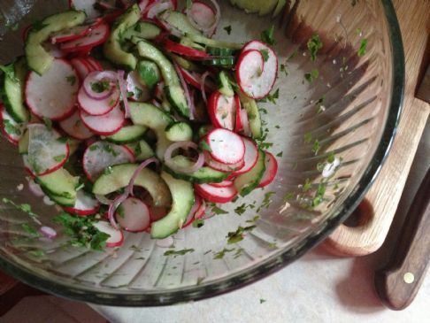 Cucumber Radish Salad