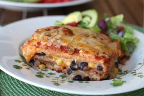 Meatless Mexican Lasagna 