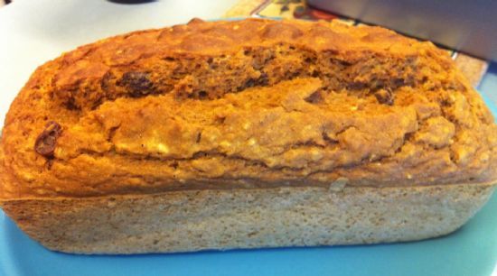 Quick Whole Wheat, Oatmeal, Raisin Bread