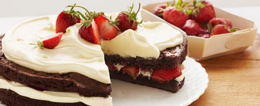 Strawberry Brownie Shortcake