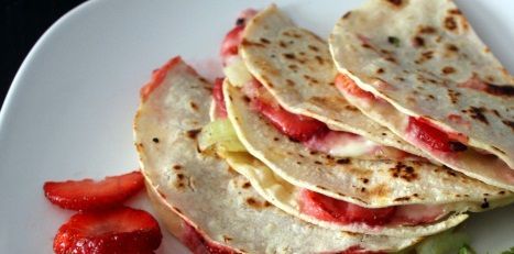 Strawberry Cheesecake Quesadillas