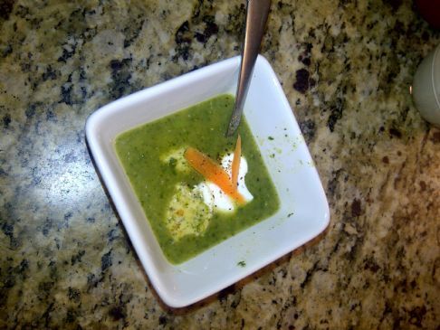 Spinach Pota Brata with Chicken Meatballs (Irish Flag Soup)