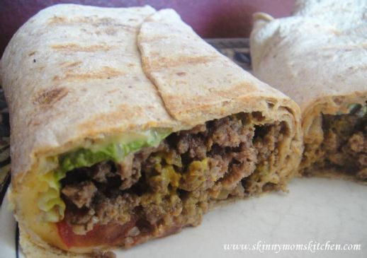 Grilled Cheeseburger Wraps