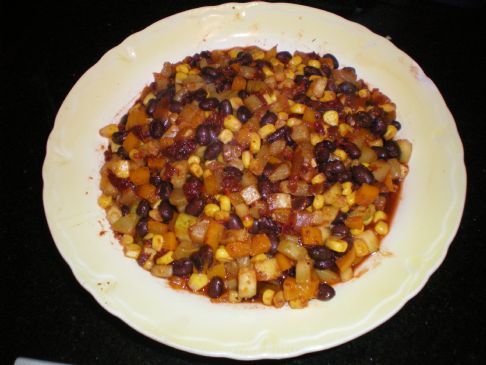 Spicy Zucchini, Corn & Black Bean Medley