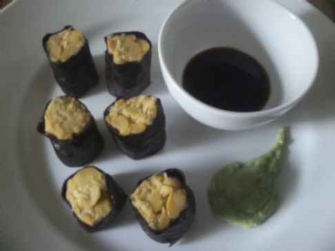 Vegan garbanzo nori rolls