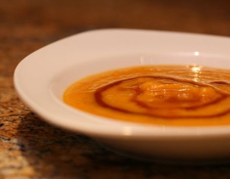 Vegan Sweet Potato & Pear Soup