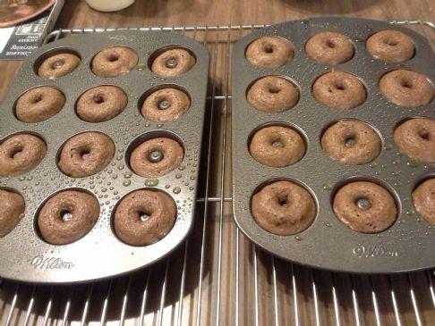 Mini Chocolate Baked Donuts