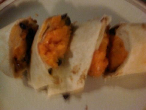 Sweet Potato Burrito with Black Beans