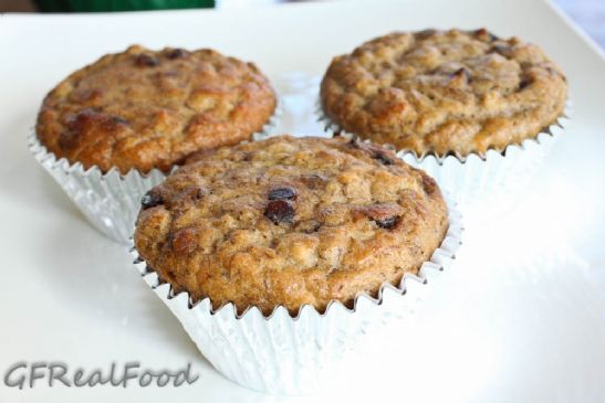 Paleo Banana Chocolate Chip Muffins (gluten, dairy and grain free)