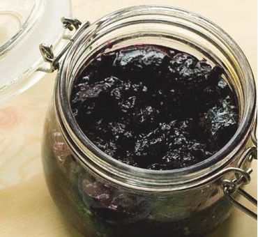 Blueberry Jam, Sugar and Gluten free