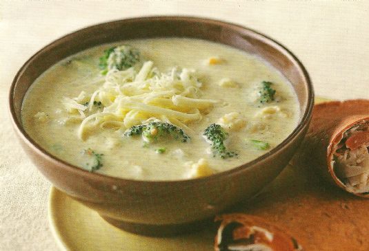 Cheese Soup with Broccoli & Cauliflower 