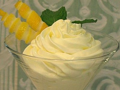 lemon mousse dessert