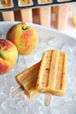 Peach Pie Popsicles