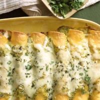 Mild Green Chile & Creamy Chicken Enchiladas