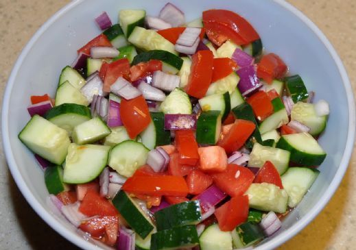 Cucumber and Tomato Salad/Snack
