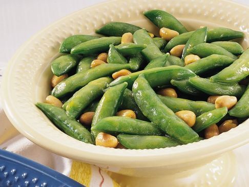 Honey-Nut Snap Peas