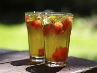 Thai Basil Watermelon Tea